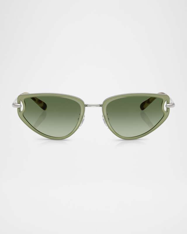 TY6115 Cat Eye Metal Sunglasses